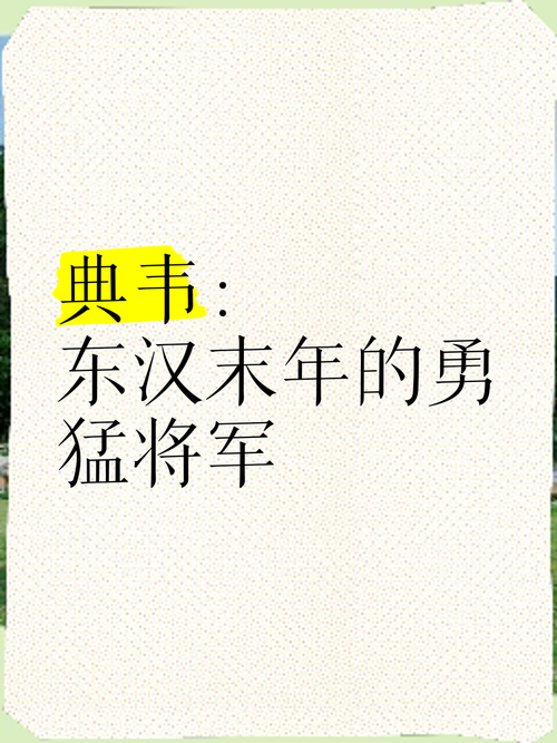 王者荣耀小爆料典韦是谁，王者荣耀典韦故事视频-第2张图片-王者荣耀资讯站_攻略_背景故事_玩法
