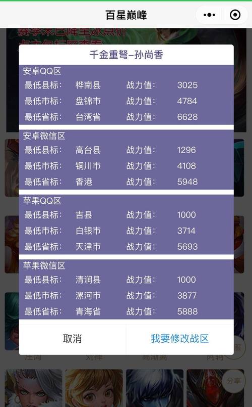 王者荣耀哪个战区战力最低比较好
拿标,王者荣耀哪个战区的战力最少-第1张图片-王者荣耀资讯站_攻略_背景故事_玩法 王者荣耀哪个战区战力最低比较好
拿标,王者荣耀哪个战区的战力最少-第1张图片-王者荣耀资讯站_攻略_背景故事_玩法